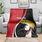 Afro Uganda Rugby Custom Blanket Go Cranes - African Pattern