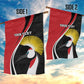 Afro Uganda Rugby Custom Garden Flag Go Cranes - African Pattern