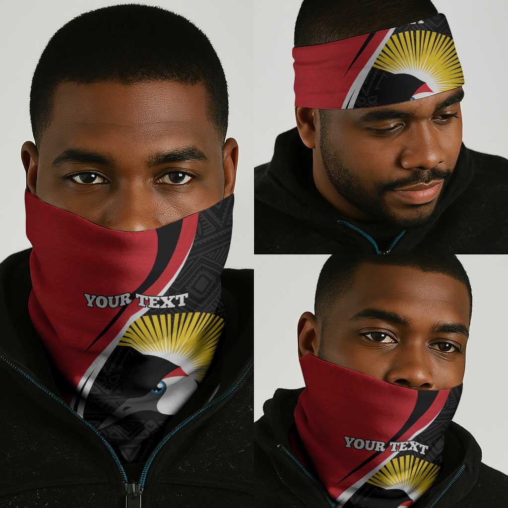 Afro Uganda Rugby Custom Neck Gaiter Go Cranes - African Pattern LT14