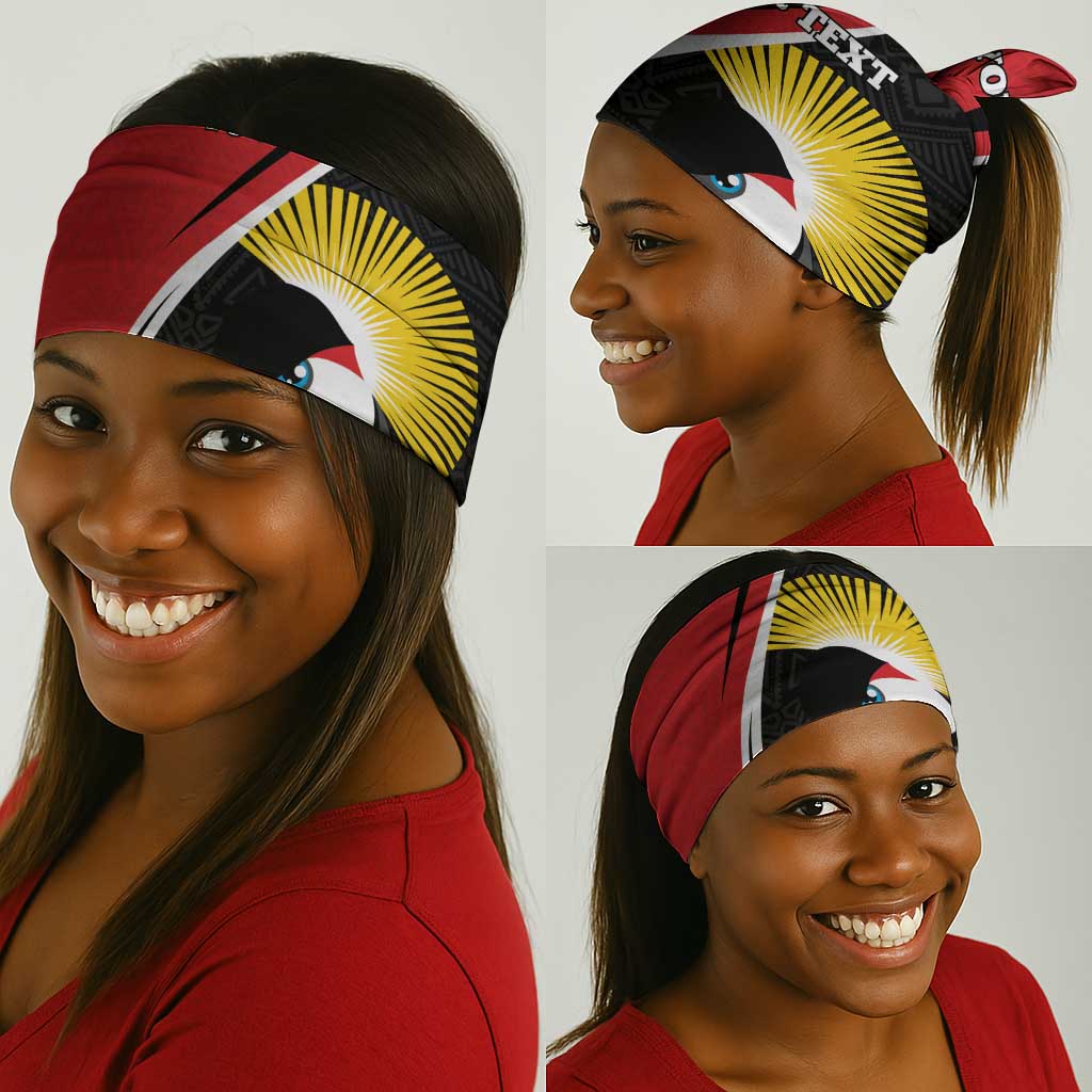 Afro Uganda Rugby Custom Neck Gaiter Go Cranes - African Pattern LT14