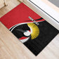 Afro Uganda Rugby Custom Rubber Doormat Go Cranes - African Pattern