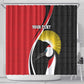 Afro Uganda Rugby Custom Shower Curtain Go Cranes - African Pattern