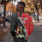 Afro Uganda Rugby Custom Sweatshirt Go Cranes - African Pattern