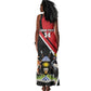 Afro Uganda Rugby Custom Tank Maxi Dress Go Cranes - African Pattern