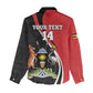 Afro Uganda Rugby Custom Women Casual Shirt Go Cranes - African Pattern LT14