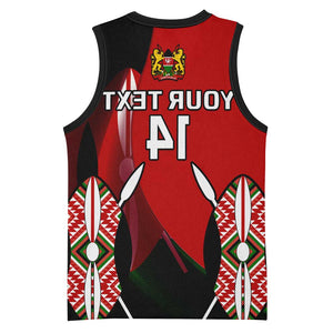 Custom Kenya Rugby Sevens Kenyan Sporty Version Basketball Jersey - African Pride