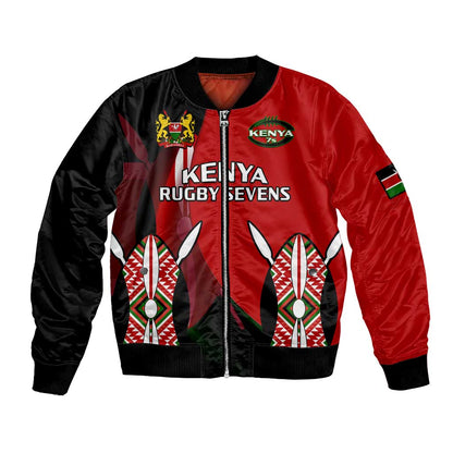 Custom Kenya Rugby Sevens Kenyan Sporty Version Bomber Jacket