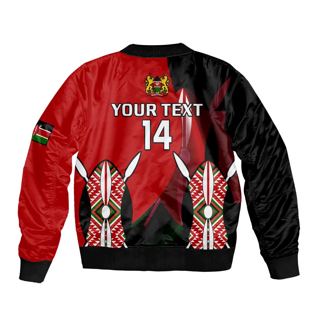Custom Kenya Rugby Sevens Kenyan Sporty Version Bomber Jacket