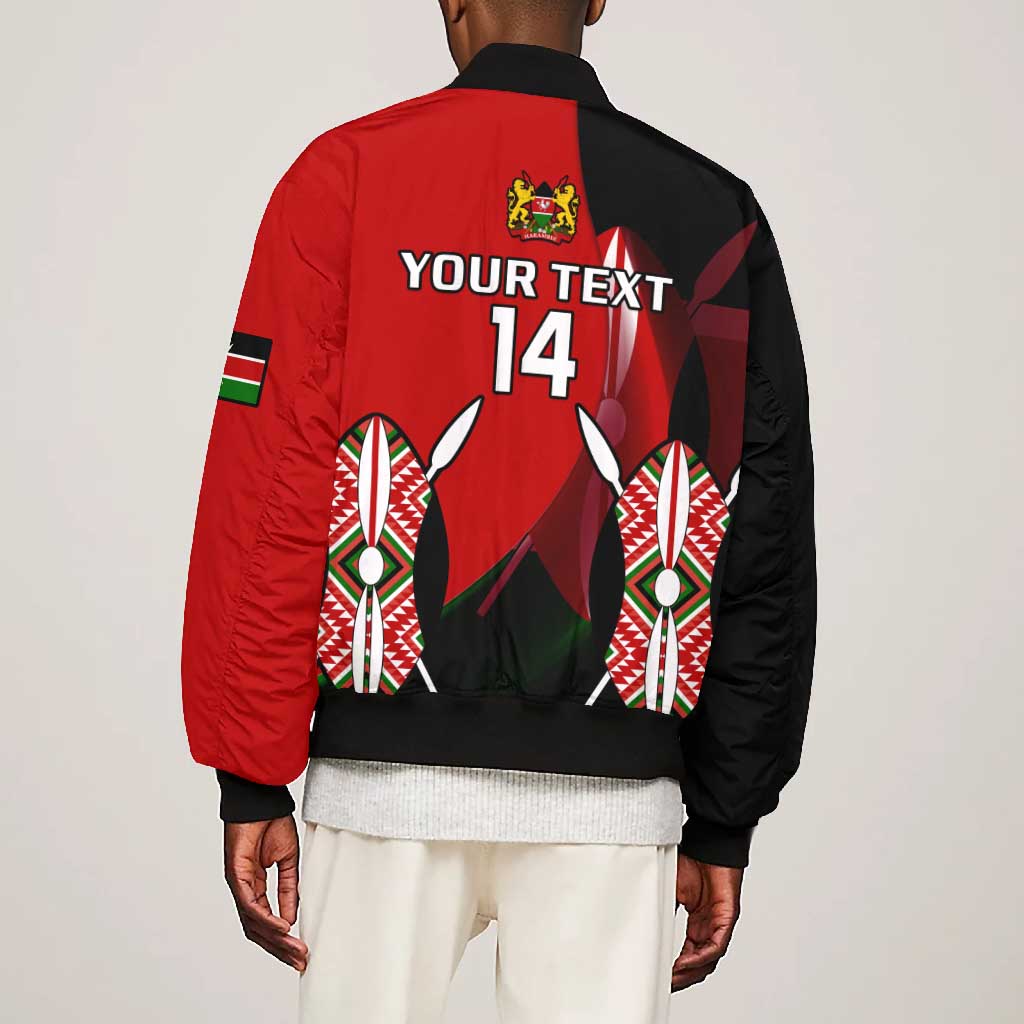 Custom Kenya Rugby Sevens Kenyan Sporty Version Bomber Jacket
