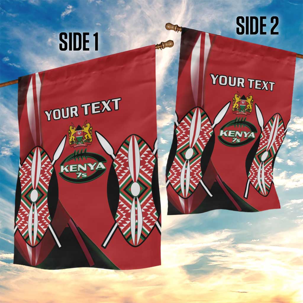 Custom Kenya Rugby Sevens Kenyan Sporty Version Garden Flag