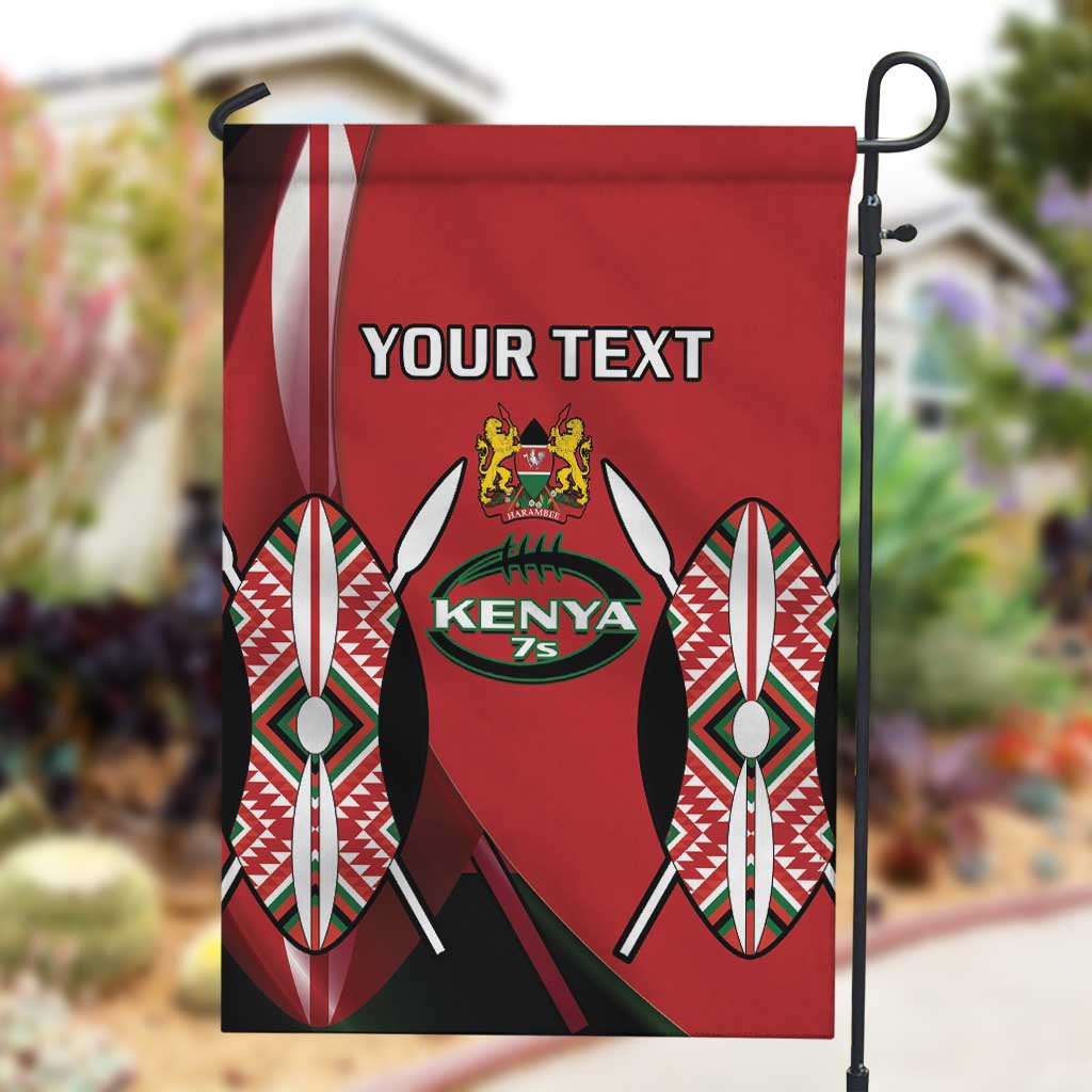 Custom Kenya Rugby Sevens Kenyan Sporty Version Garden Flag