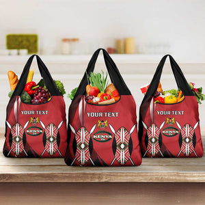 Custom Kenya Rugby Sevens Kenyan Sporty Version Grocery Bag