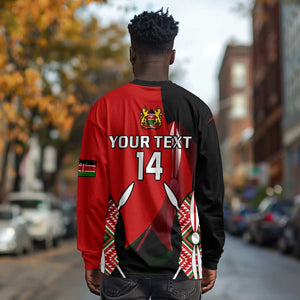 Custom Kenya Rugby Sevens Kenyan Sporty Version Long Sleeve Shirt LT14