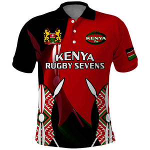 Custom Kenya Rugby Sevens Kenyan Sporty Version Polo Shirt