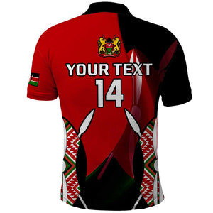 Custom Kenya Rugby Sevens Kenyan Sporty Version Polo Shirt