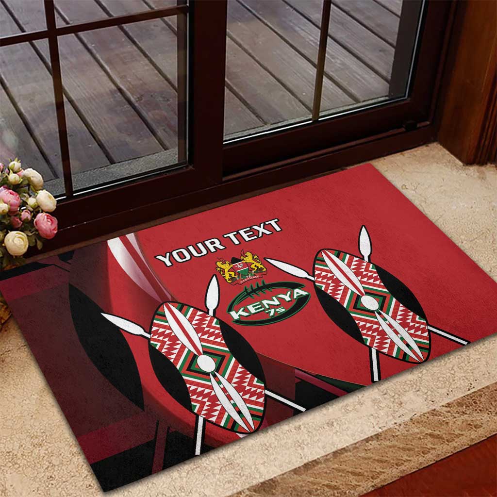 Custom Kenya Rugby Sevens Kenyan Sporty Version Rubber Doormat