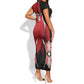 Custom Kenya Rugby Sevens Kenyan Sporty Version Short Sleeve Bodycon Dress LT14