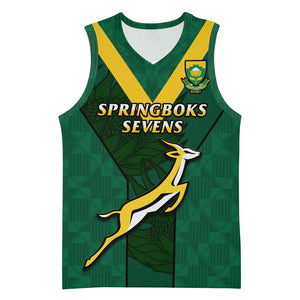 Custom South Africa Rugby Go Blitzboks Sevens Basketball Jersey - African Pride