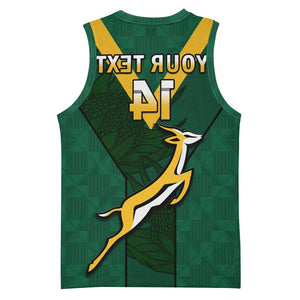 Custom South Africa Rugby Go Blitzboks Sevens Basketball Jersey - African Pride