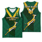 Custom South Africa Rugby Go Blitzboks Sevens Basketball Jersey - African Pride