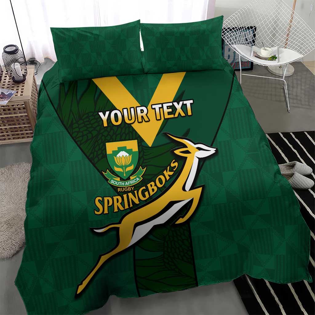 Custom South Africa Rugby Go Blitzboks Sevens Bedding Set