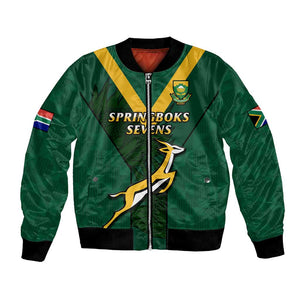 Custom South Africa Rugby Go Blitzboks Sevens Bomber Jacket