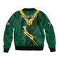 Custom South Africa Rugby Go Blitzboks Sevens Bomber Jacket