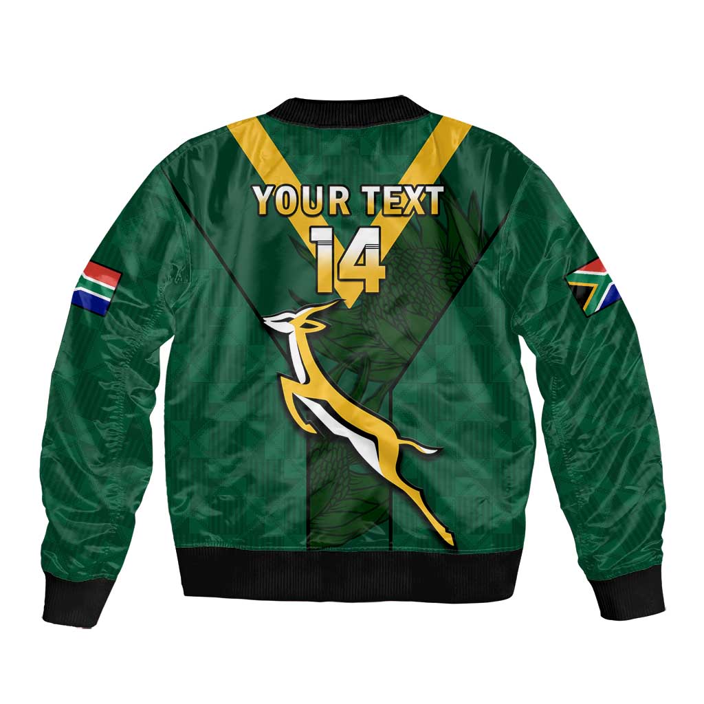 Custom South Africa Rugby Go Blitzboks Sevens Bomber Jacket