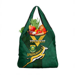 Custom South Africa Rugby Go Blitzboks Sevens Grocery Bag