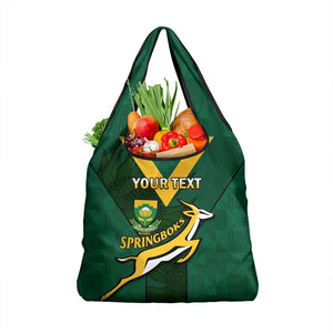 Custom South Africa Rugby Go Blitzboks Sevens Grocery Bag