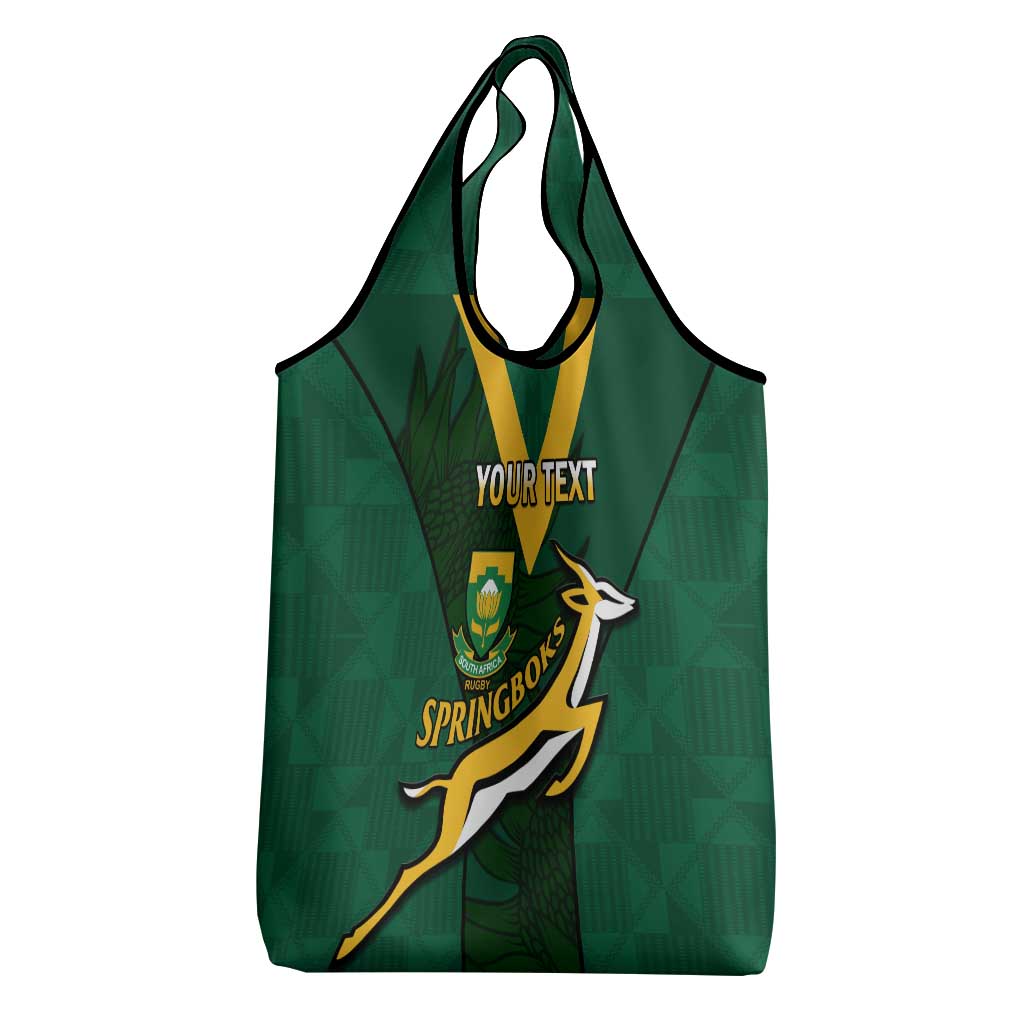 Custom South Africa Rugby Go Blitzboks Sevens Grocery Bag