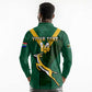 Custom South Africa Rugby Go Blitzboks Sevens Long Sleeve Polo Shirt