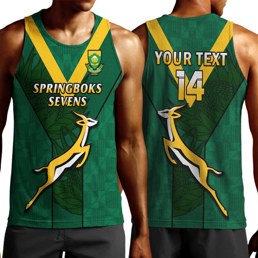 Custom South Africa Rugby Go Blitzboks Sevens Men Tank Top