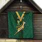 Custom South Africa Rugby Go Blitzboks Sevens Quilt