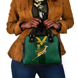 Custom South Africa Rugby Go Blitzboks Sevens Shoulder Handbag