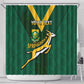 Custom South Africa Rugby Go Blitzboks Sevens Shower Curtain