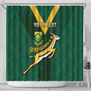 Custom South Africa Rugby Go Blitzboks Sevens Shower Curtain