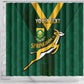 Custom South Africa Rugby Go Blitzboks Sevens Shower Curtain