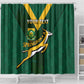Custom South Africa Rugby Go Blitzboks Sevens Shower Curtain
