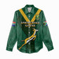 Custom South Africa Rugby Go Blitzboks Sevens Women Casual Shirt LT14