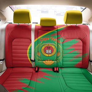 Cape Verde 1975-1992 Back Car Seat Cover Coat Of Arms Grunge Style