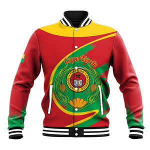 Cape Verde 1975-1992 Baseball Jacket Coat Of Arms Grunge Style