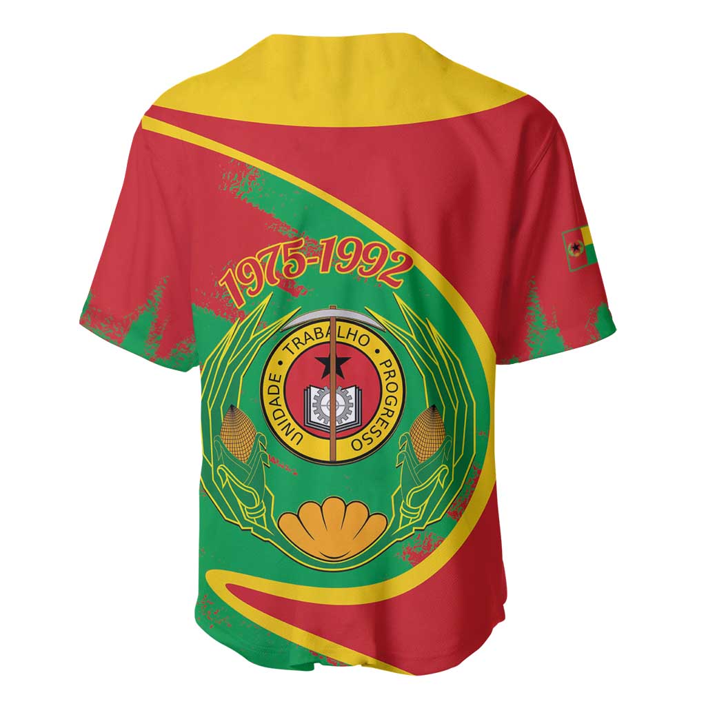 Cape Verde 1975-1992 Baseball Jersey Coat Of Arms Grunge Style