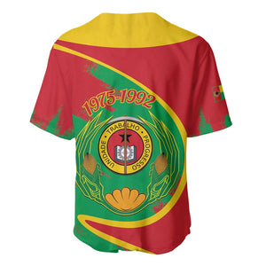 Cape Verde 1975-1992 Baseball Jersey Coat Of Arms Grunge Style