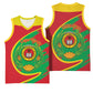 Cape Verde 1975-1992 Basketball Jersey Coat Of Arms Grunge Style - African Pride