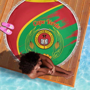 Cape Verde 1975-1992 Beach Blanket Coat Of Arms Grunge Style