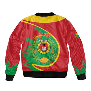 Cape Verde 1975-1992 Bomber Jacket Coat Of Arms Grunge Style