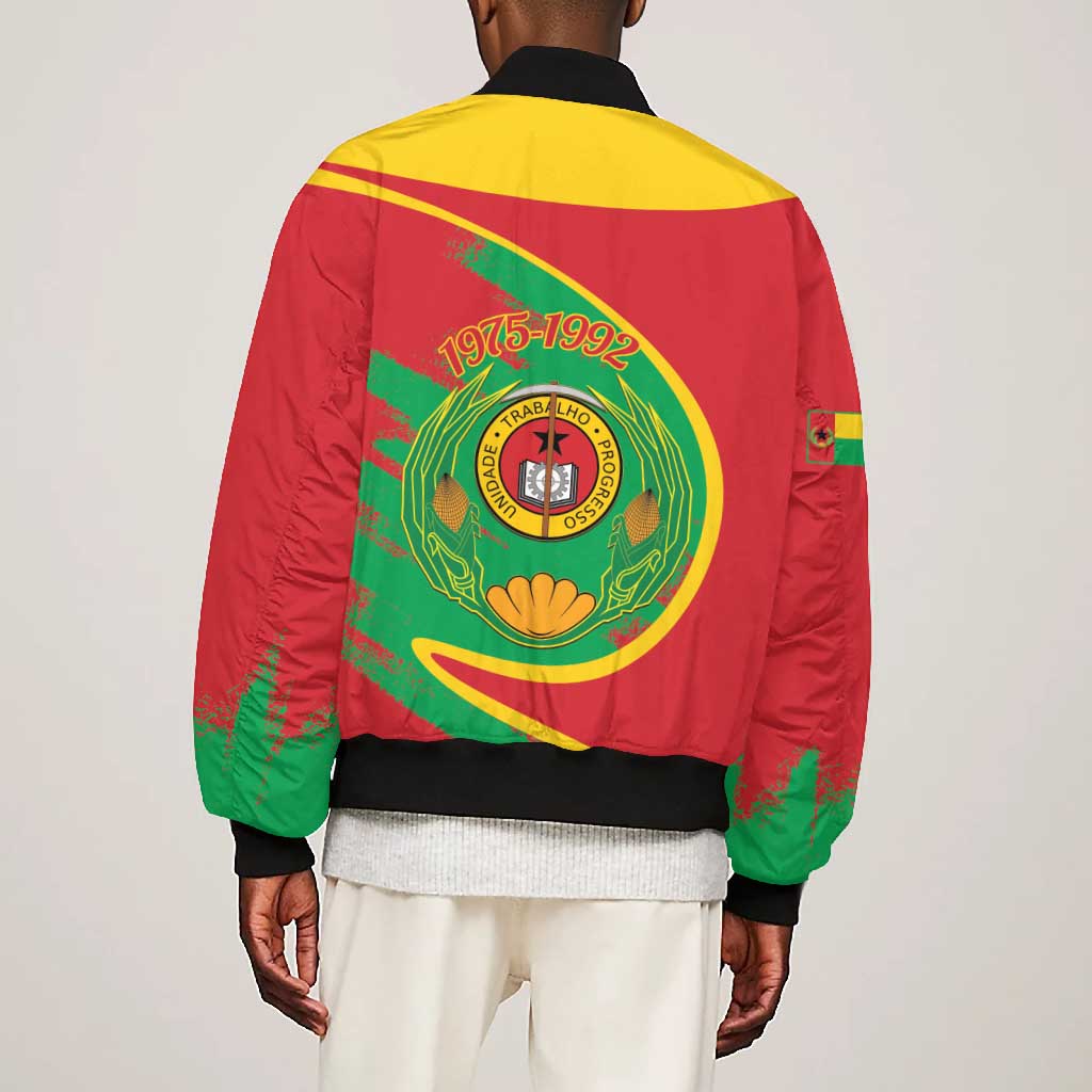 Cape Verde 1975-1992 Bomber Jacket Coat Of Arms Grunge Style