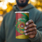 Cape Verde 1975-1992 4 in 1 Can Cooler Tumbler Coat Of Arms Grunge Style
