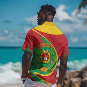 Cape Verde 1975-1992 Hawaiian Shirt Coat Of Arms Grunge Style